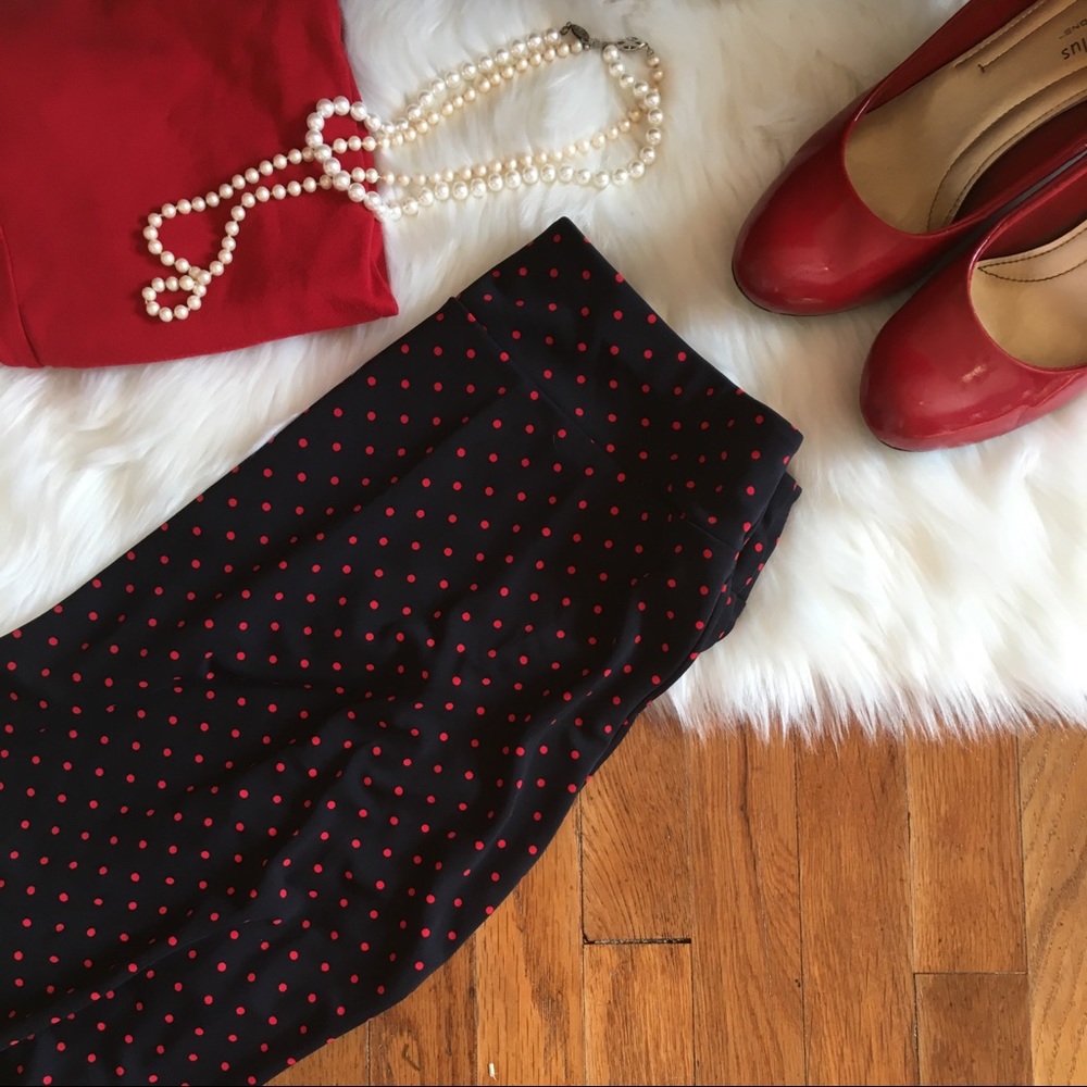 Talbots Polka Dot Skirt
